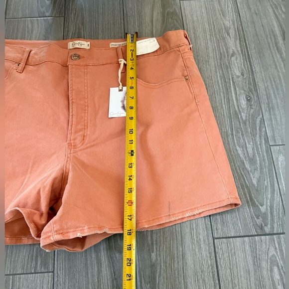 Jessica Simpson|Coral pastel denim shorts,infinite high waist short, NWT•••22W - Picture 15 of 16